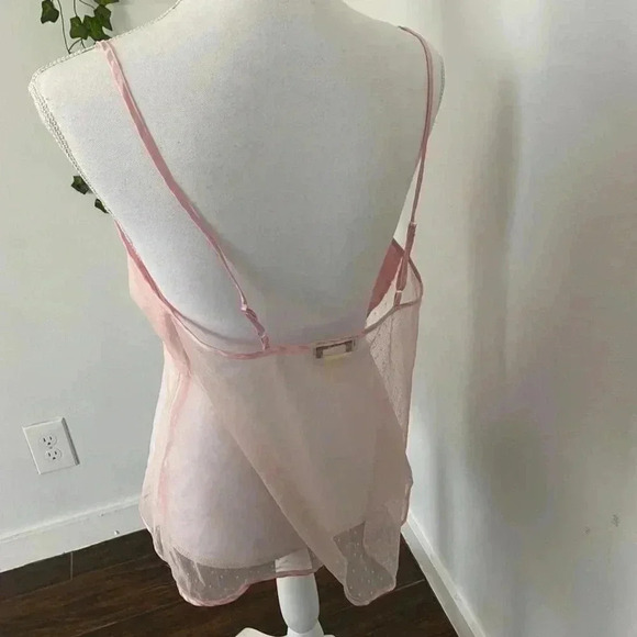 Light pink mesh cami top. - Picture 4 of 4